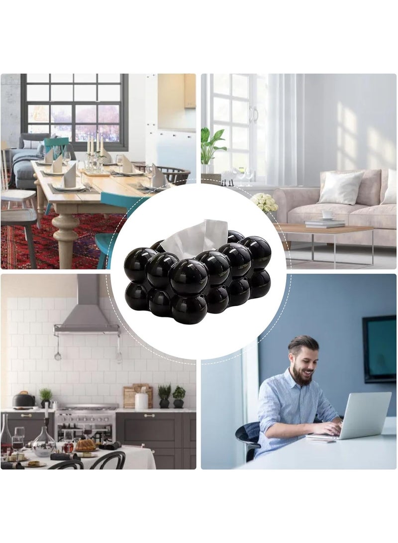 كيتشينو حامل علبة مناديل فقاعية، علبة مناديل للطاولة، علبة مناديل فقاعية، علبة مناديل مبتكرة، غطاء علبة مناديل، حامل علبة مناديل من البولي بروبيلين، موزع منظم لورق الوجه، علبة مناديل لتزيين المنزل - Image 4